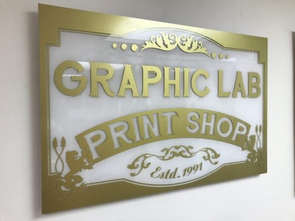 Door Sign- Direct Printed Frosted Acrylic