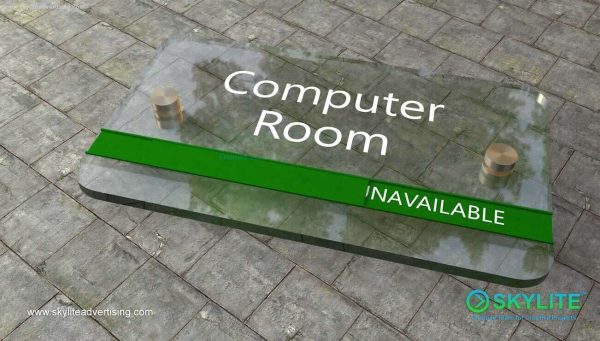 Glass Door Slider Sign