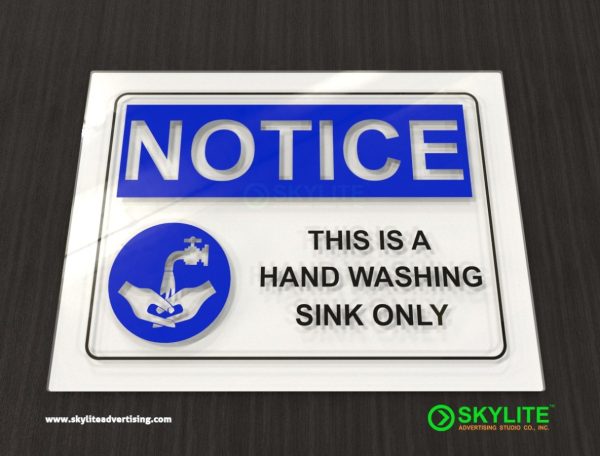 Hand Washing Signs - This is a Hand Washing Sink Only