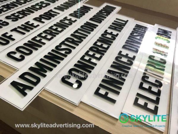 Door Sign- Sandwich Type Laser Cut Acrylic