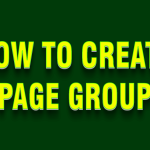 How to Create Page Group